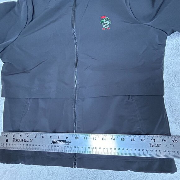 Nike Shield Mens Small Full-Zip Windrunner Running Jacket Black Lightweight - Picture 6 of 8